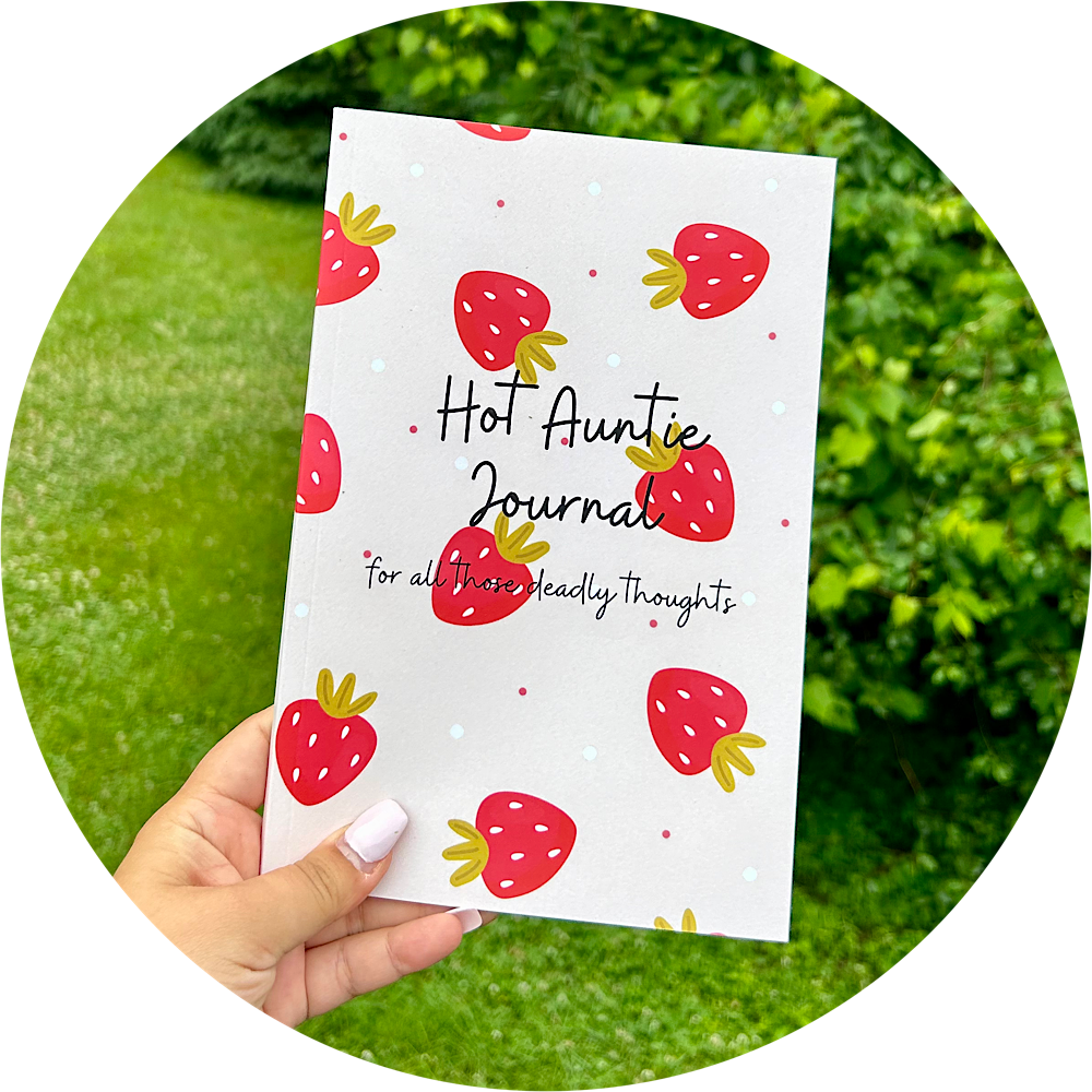 hot auntie journal (strawberries)