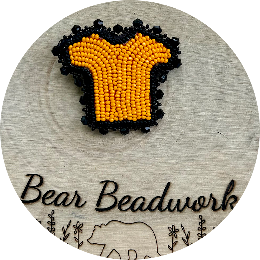 orange shirt pin 2 (black)