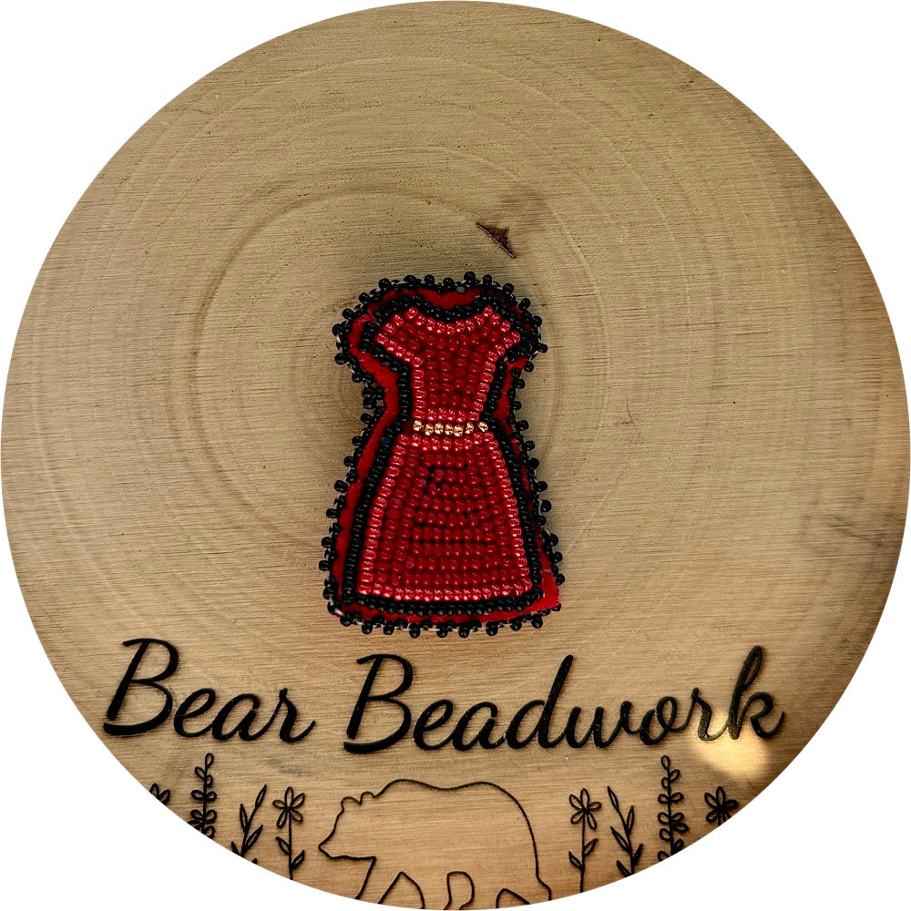 red dress pin 1