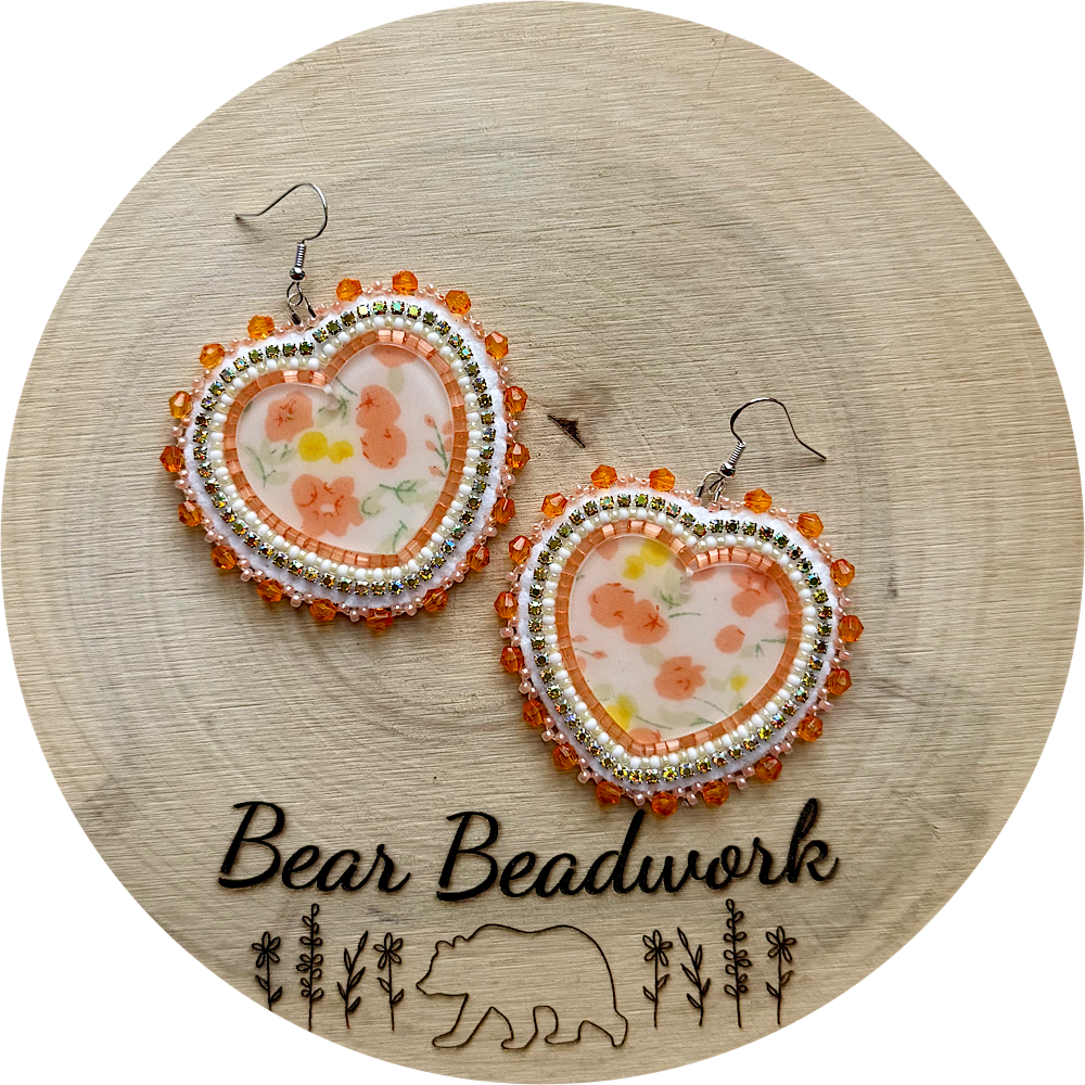 orange floral