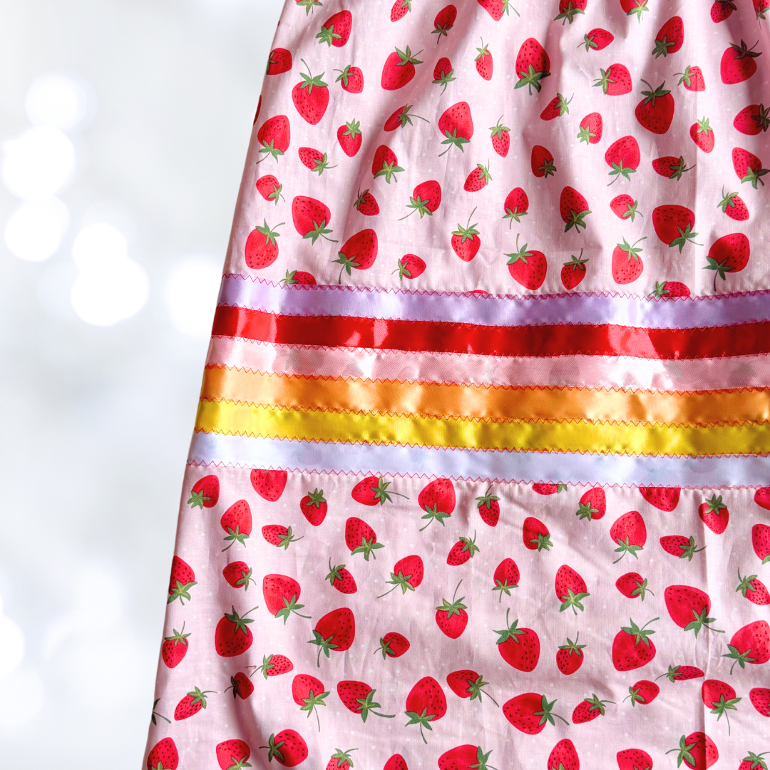 strawberry ribbon skirt