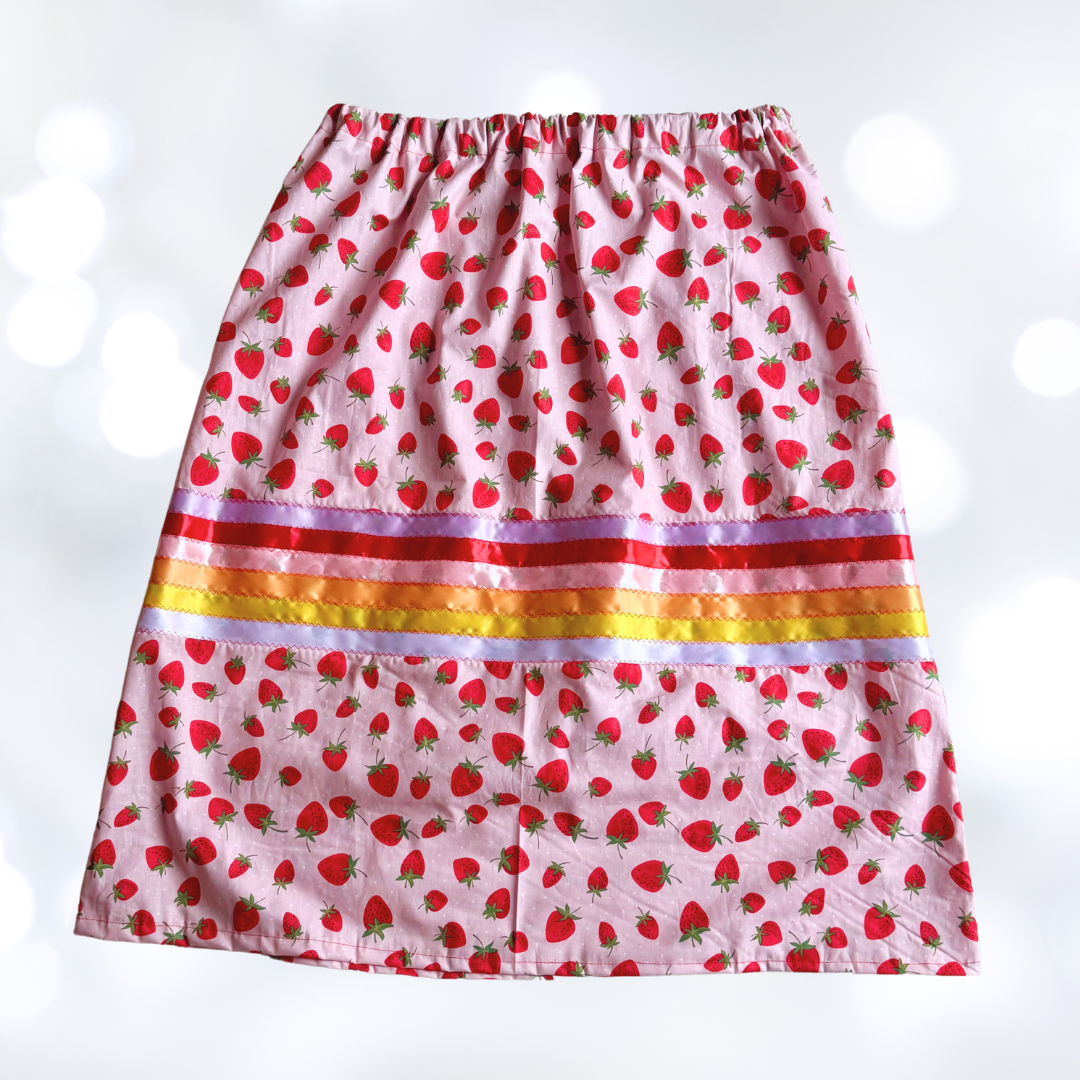 strawberry ribbon skirt