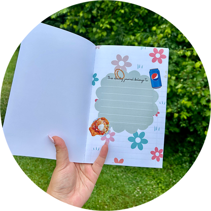 hot auntie journal (flowers)