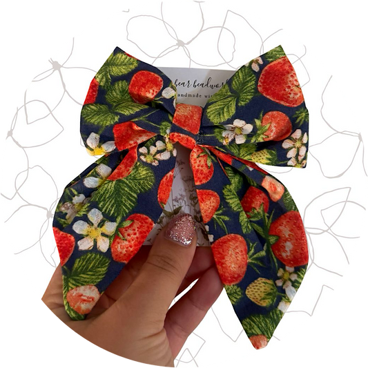 strawberry bow