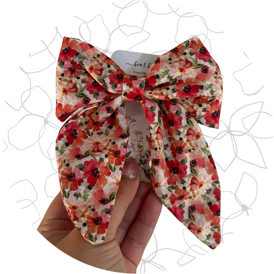 red flower bow